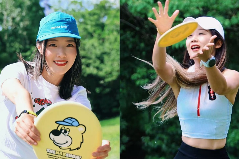 公園でフリスビー！中日交流ミートアップ