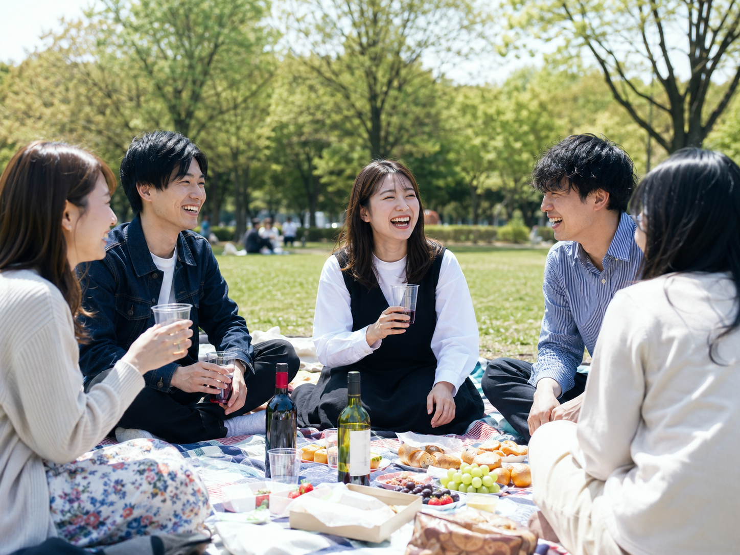 🍷【平日休みの人限定】ワインピクニック｜20・30代の友達づくり