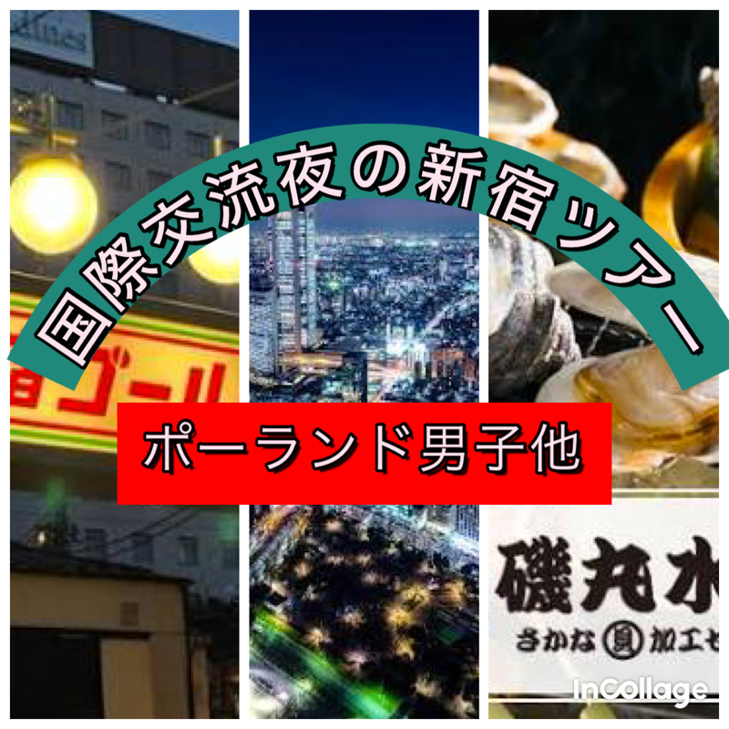 5/15（金）ポーランド人らと夜の新宿を探索する会【7名前後】半数は途中参加。都庁展望スタートは18:00から【英会話】