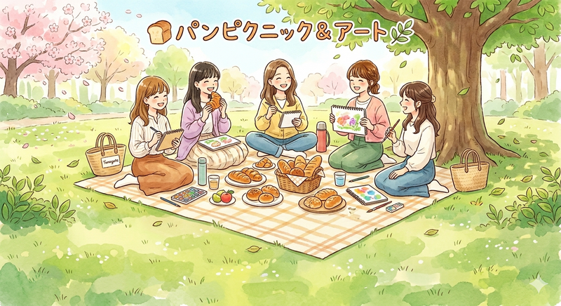 🧺パンピクニック🥐&アート🎨🧺🌱/20代女性限定