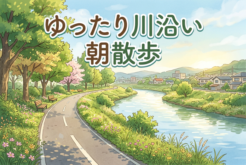 【桜ノ宮〜淀川】ゆったり川沿い朝散歩