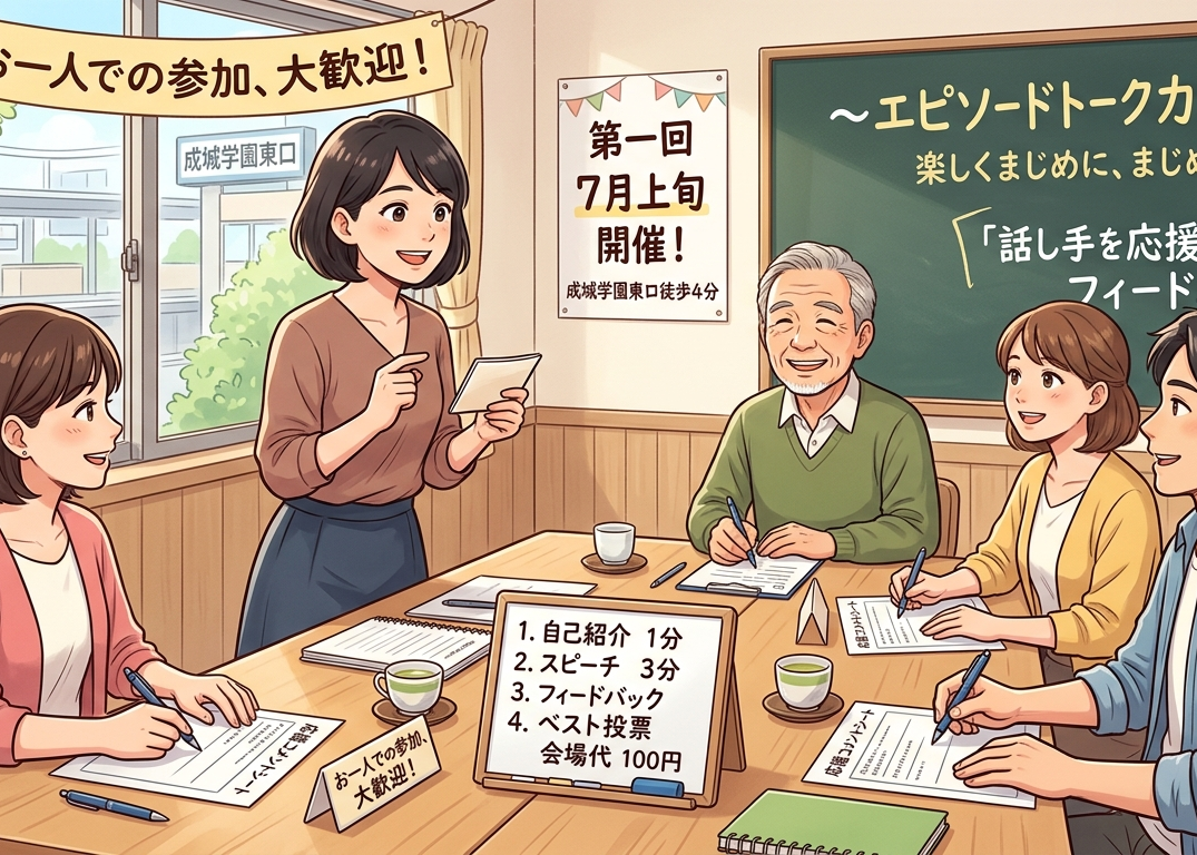 スピーチ（話し方）勉強会　楽しくまじめに