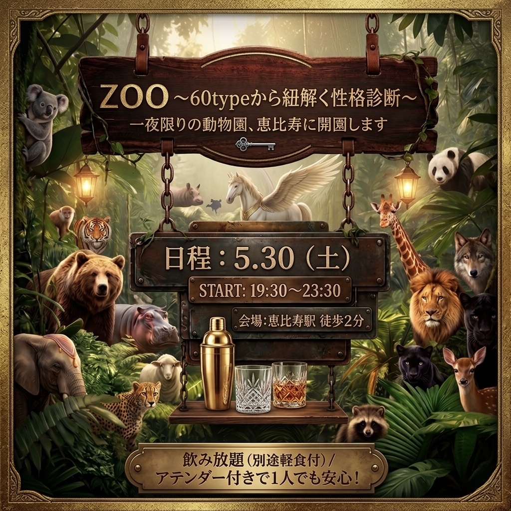 ZOO-話題の絶えない交流会/街コン/飲み会/新たな出会い