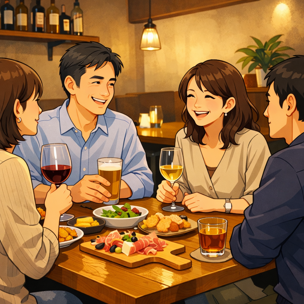 30〜40代 | 少人数でゆっくり話せる土曜の夜の会(上野)