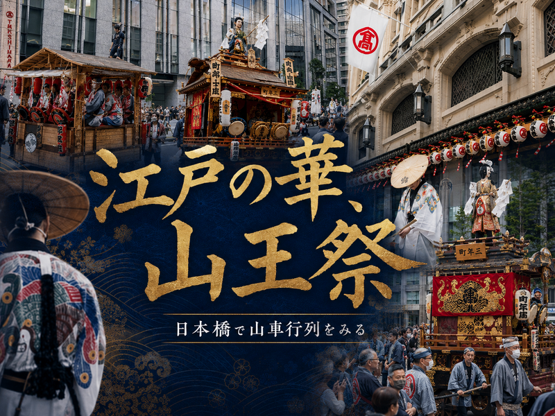 江戸時代の一大行事！平日しかみれない山王祭の山車行列をみにいこう