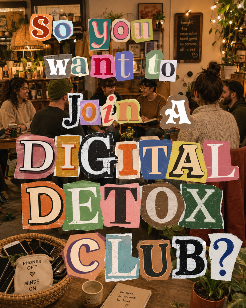 【20代30代限定｜Digital Detox Night】📚
スマホを手放して、90年代みたいに過ごす夜