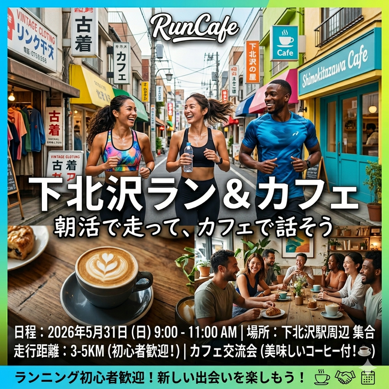 下北沢RunCaffee 🏃‍♀️ランニングで友達作り☕