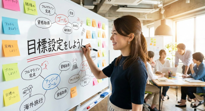 自分軸で進みたい人のための目標設定ワークをするカフェ会