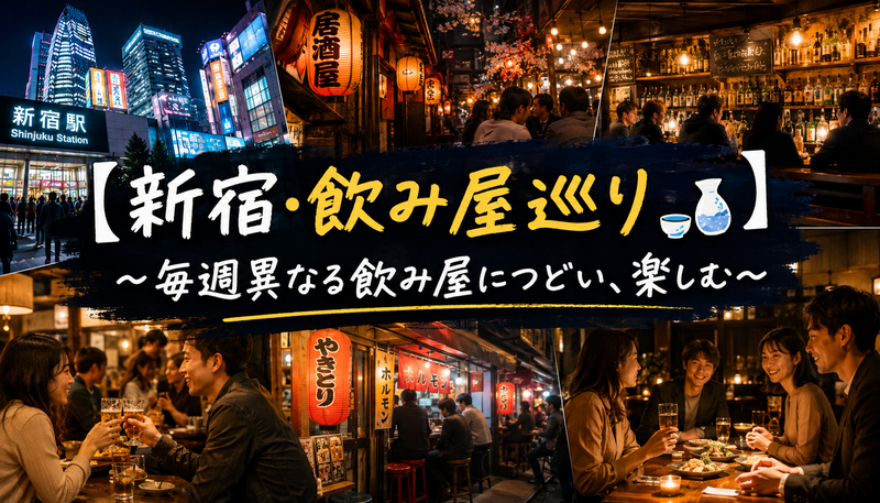 【新宿・飲み屋巡り🍶】～毎週異なる飲み屋につどい、楽しむ会～