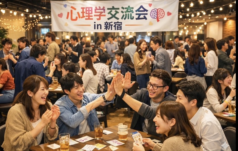 《新宿開催》平日夜の心理学交流会‼️おひとり様大歓迎‼️心理学に興味ある方はさらに大歓迎✨️‼️