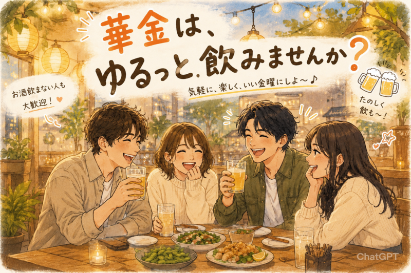 🌙🍻 華金は、ゆるっと飲みませんか？✨🌸