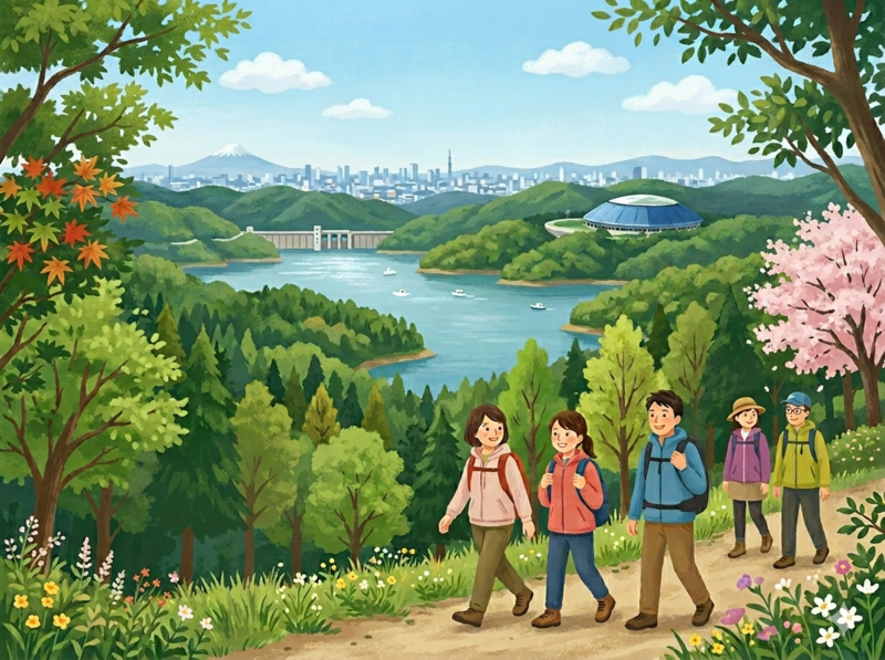 【U35限定】お手軽に湖畔と森と里山歩き🌳狭山丘陵プチハイキング