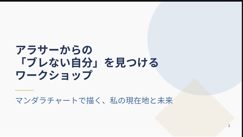 アラサーからの「ブレない自分」を見つけるWS #自己分析#マンダラチャート