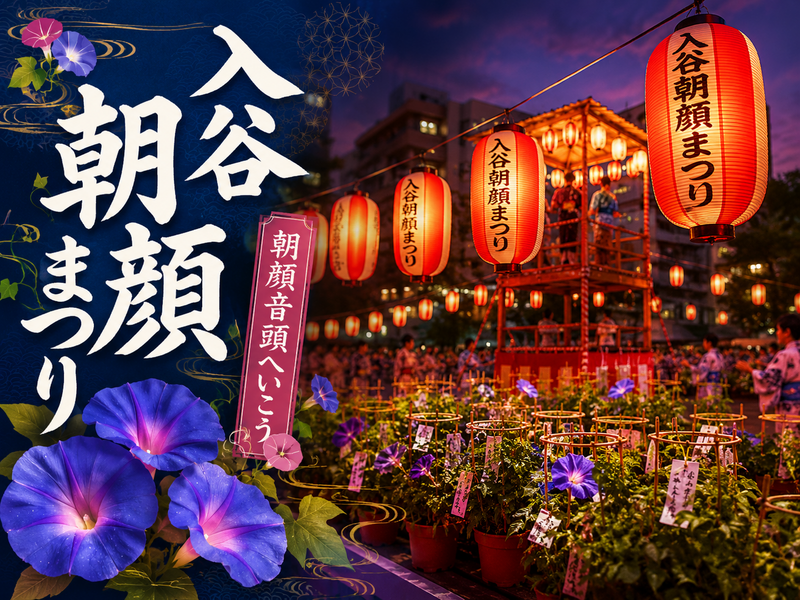 入谷朝顔まつりと朝顔音頭踊りにいってみませんか？