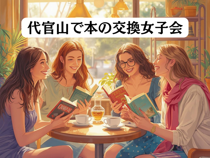 【代官山で本の交換女子会｜あなたの本棚にない素敵な1冊と出会う🎁】