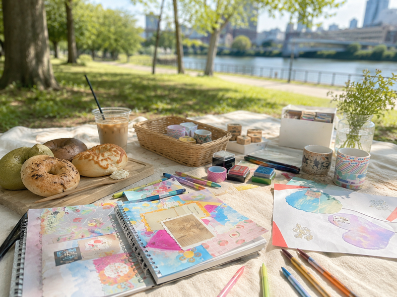 🎨🥐 20代女性限定｜パン朝活☀️パン食べながらゆるアート🖼️