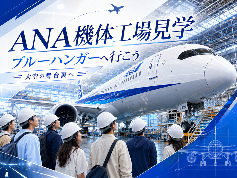 【予約済み】ANA Blue Hangar Tour（機体工場見学）にいこう！