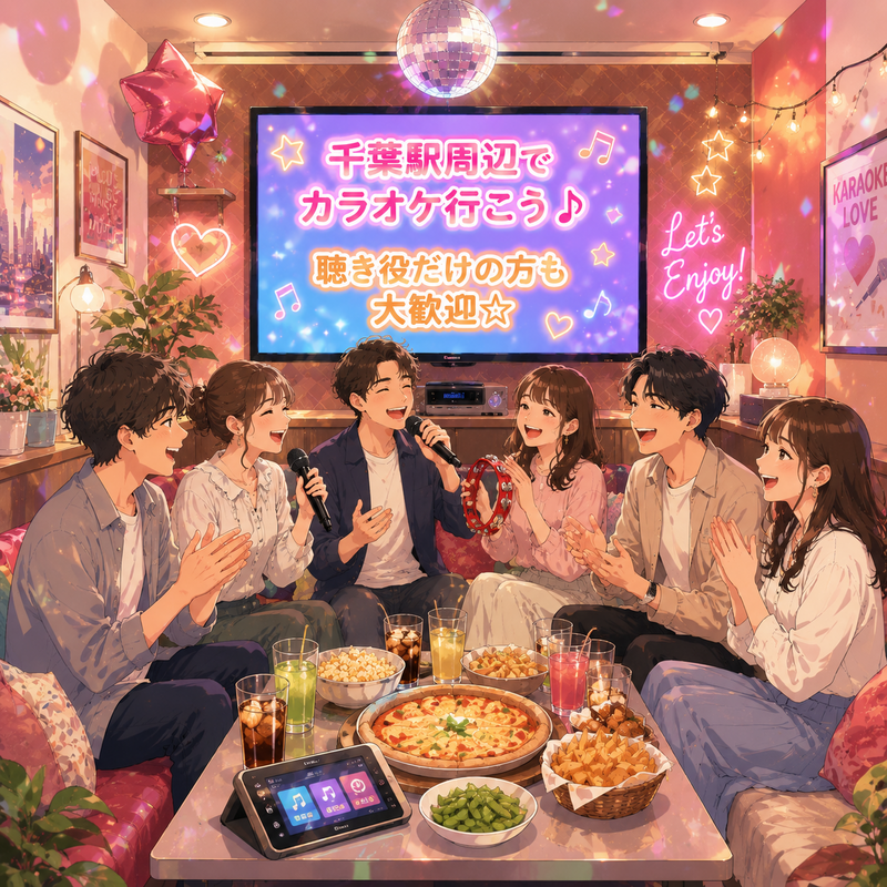 千葉駅周辺でカラオケ行こう♪聴き役だけの方も大歓迎☆