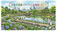 花菖蒲とアジサイ香る浜離宮庭園を歩こう！