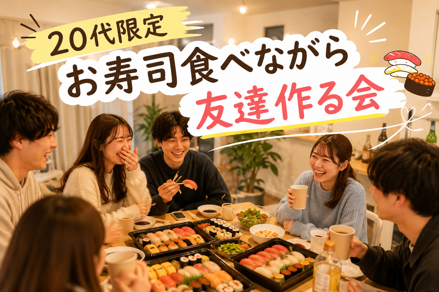 【20代限定】お寿司を食べながら友達を作る会🍣