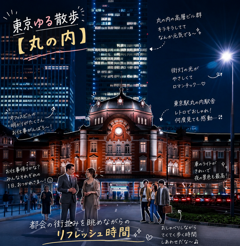 【1人参加OK】丸の内で寄り道さんぽ🌙