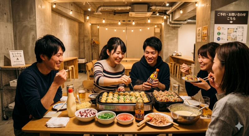 【平日タコパ】飲み会好き、たこ焼き好き、一人参加、大歓迎🐙