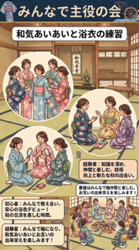 【7/20開催】【女性限定】みんなが主役！初心者も経験者も和気あいあいと楽しむ浴衣の着付け練習＆交流会