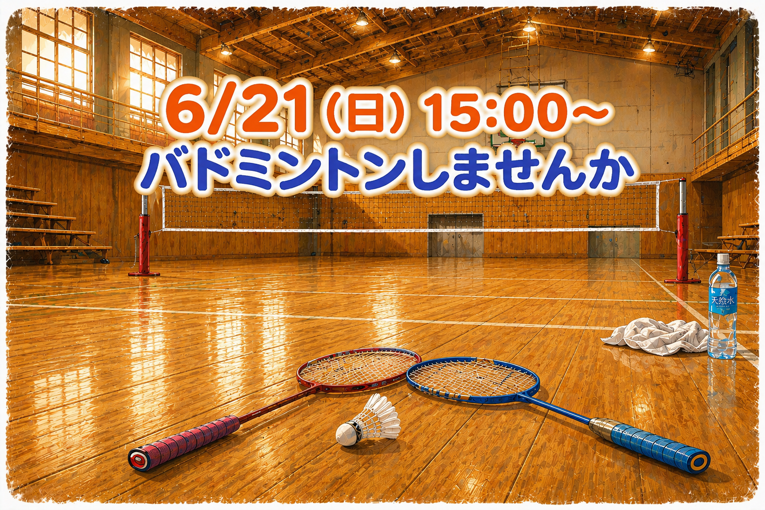 【未経験歓迎✨️】6/21(日)バドミントンのメンバー募集🏸