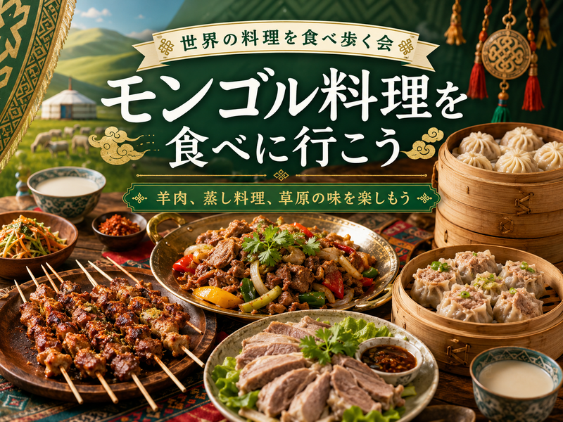 新しくできた池袋のモンゴル料理店にいこう【世界の料理を食べ歩く会】