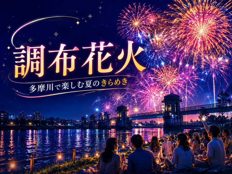 調布花火をみにいこう！近くの穴場スポットで鑑賞します！