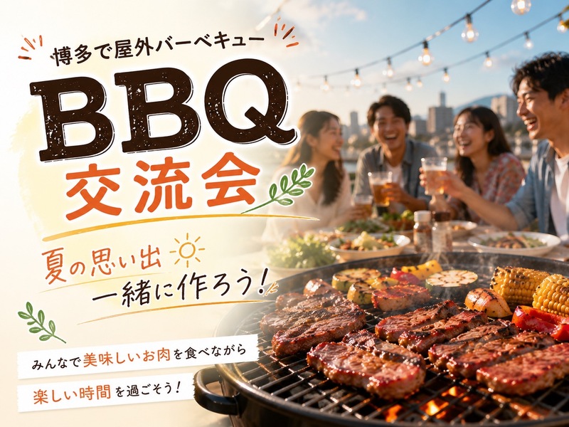 7/4（土）19:00〜博多の屋上でBBQ♪🍖