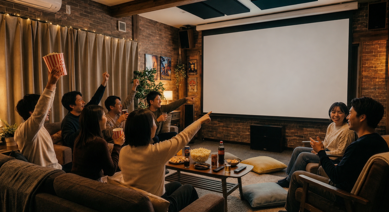 【ひとり参加歓迎❗️】【六本木映画会🎬】レンタルルームで映画会をしよう〜！