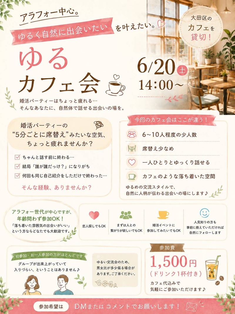 ゆるっとゆるっとかっふぇい。cafe.