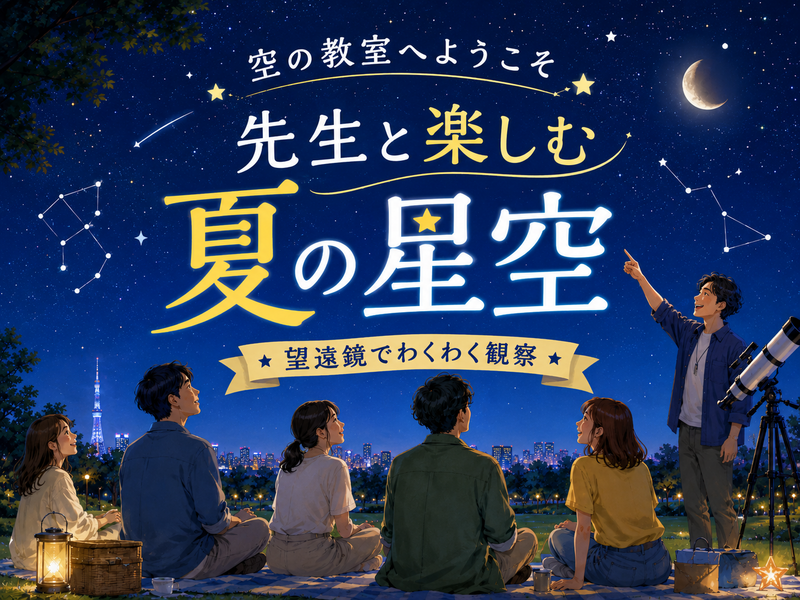 先生のお話を聞きながら星空を観察してみませんか？