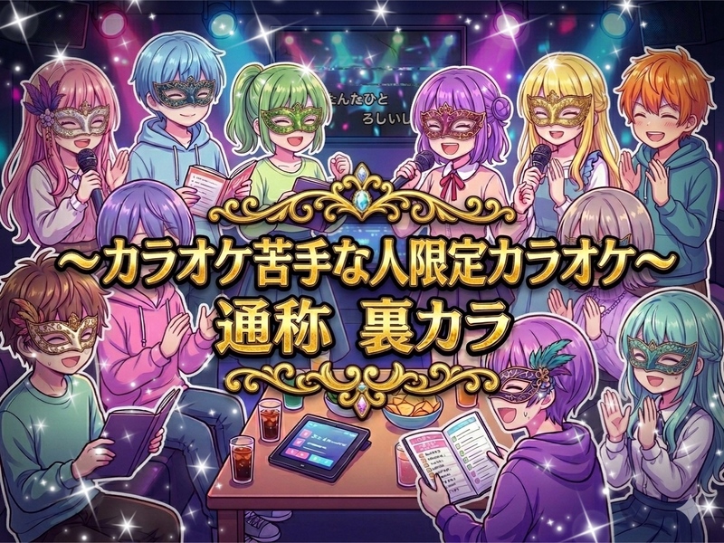 【歌声アニメ声全く歌に自信ない女性主催】 プチハロウィン企画🎭人前で歌えない人限定！共感安心メンバーだけの仮面カラオケ