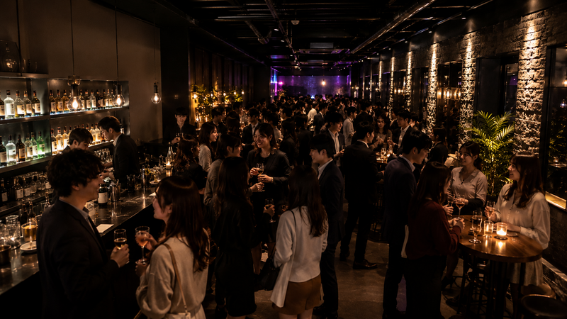 50人大型カクテルパーティー  in名古屋