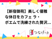 【新宿御苑】美しく優雅な休日を✨カフェ ラ・ボエムで洗練された贅沢ランチタイム🥂