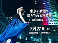東京の夜景で満たされる夜散歩。《新宿横断：歌舞伎町〜都庁》