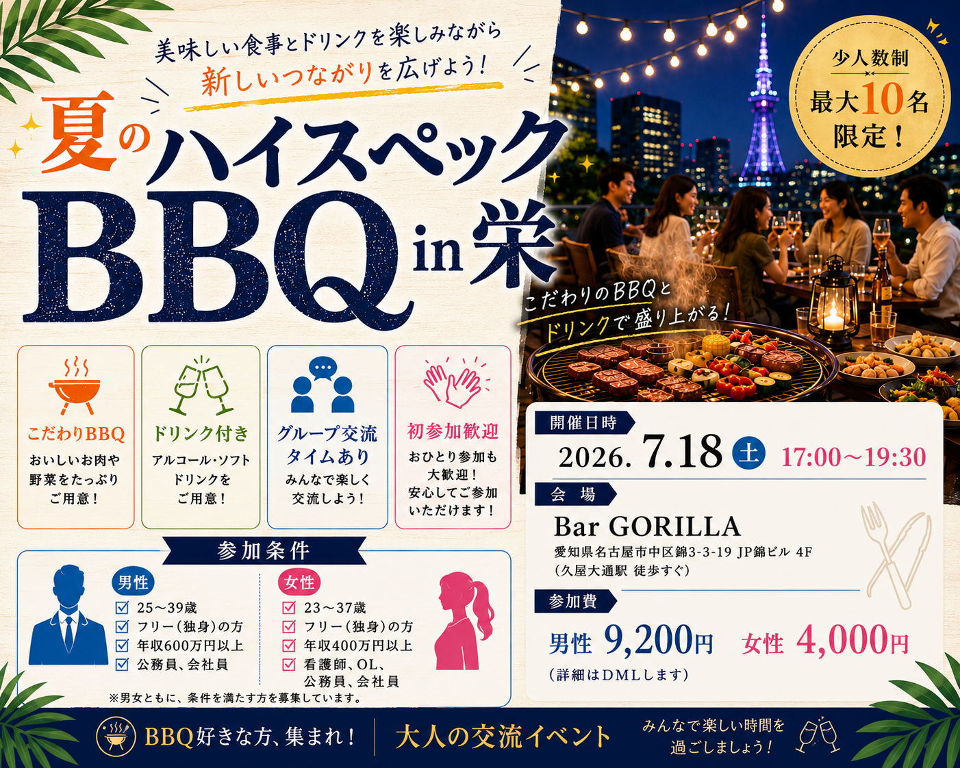 夏のハイスペックBBQ in 栄