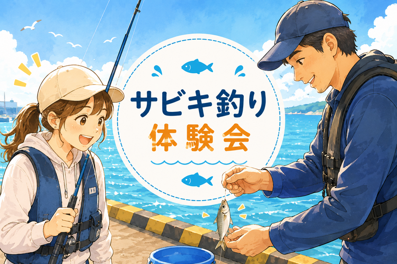 8/31(月)15時〜初心者限定！サビキ釣り＆泳がせ釣り体験会