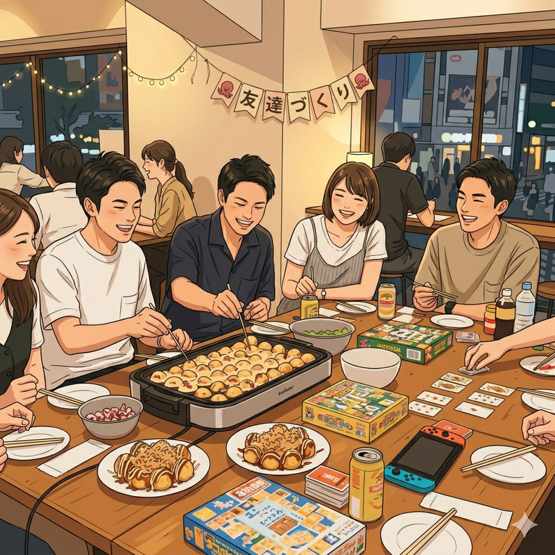 【6/26(金)渋谷・19:30開催】限定10名！“タコパ×ゲームナイト”で友達づくり 🌟初参加＆おひとり歓迎🐙