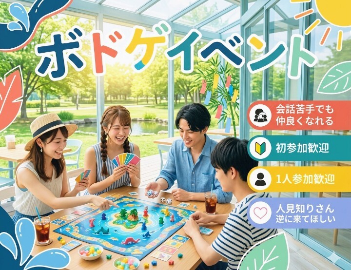 ✨️👾🎲7月16日(木)19時半〜大須のボードゲームカフェに行こうの会👾✨️🎲