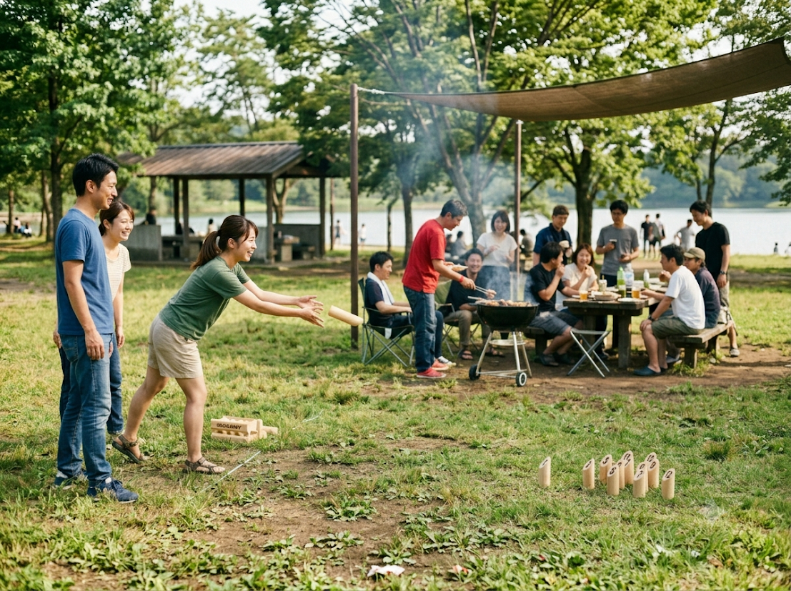 【初心者歓迎】BBQ🍖×モルック🌳夏のお手軽アウトドアを満喫しよう！