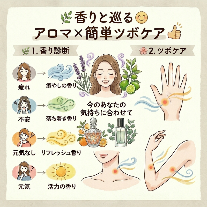 🌿香りと巡る🌸
アロマ診断×簡単セルフツボケア✨