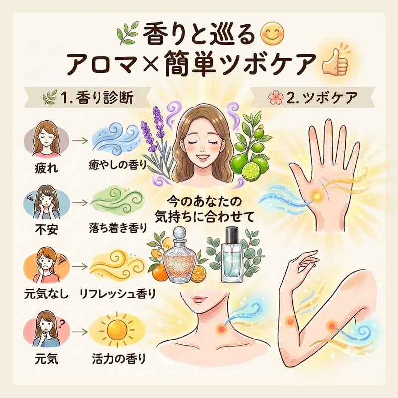 🌿香りと巡る🌸
アロマ診断×簡単セルフツボケア