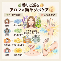 🌿香りと巡る🌸
アロマ診断×簡単セルフツボケア