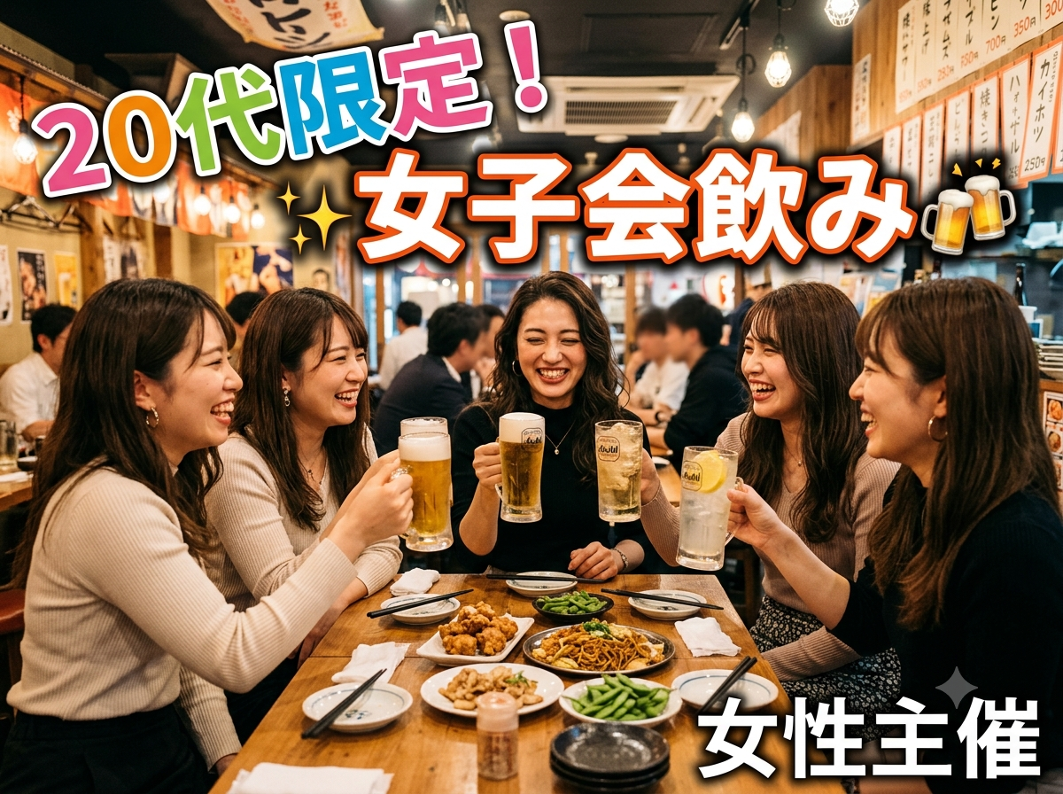 【7/11(土)都内レンスペ開催】20代限定✨女子会飲みでリフレッシュ＆新しい友達づくり！🍹満席必至の人気イベント