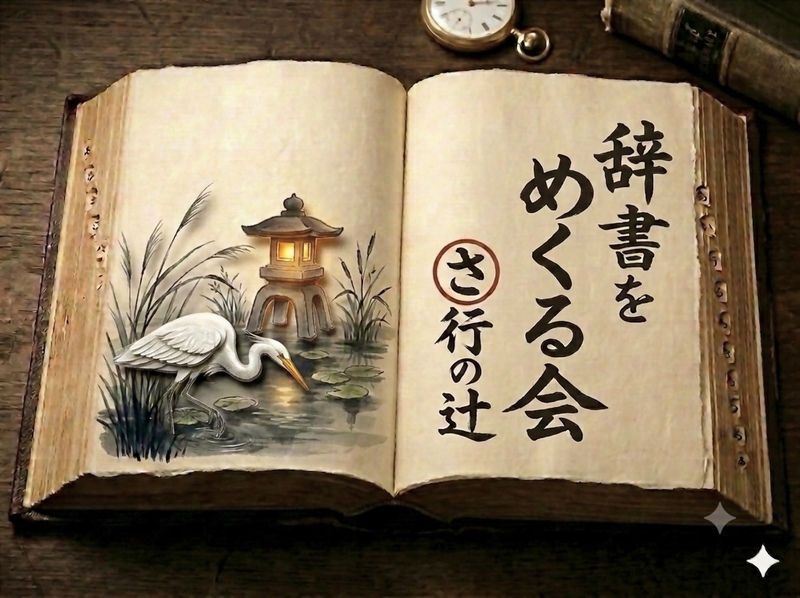 知ってる言葉の、知らない世界 ／ 辞書をめくる会［さ行の辻］