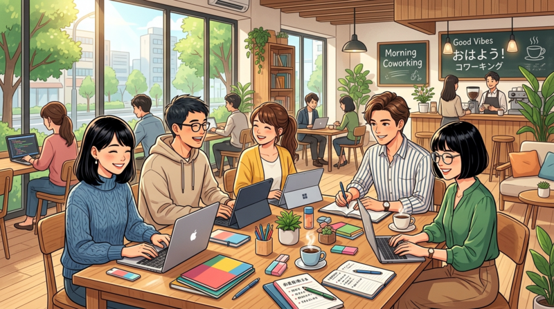 【平日朝活】静かに作業しながらゆるく交流会｜不動前・目黒｜Weekday Hangout