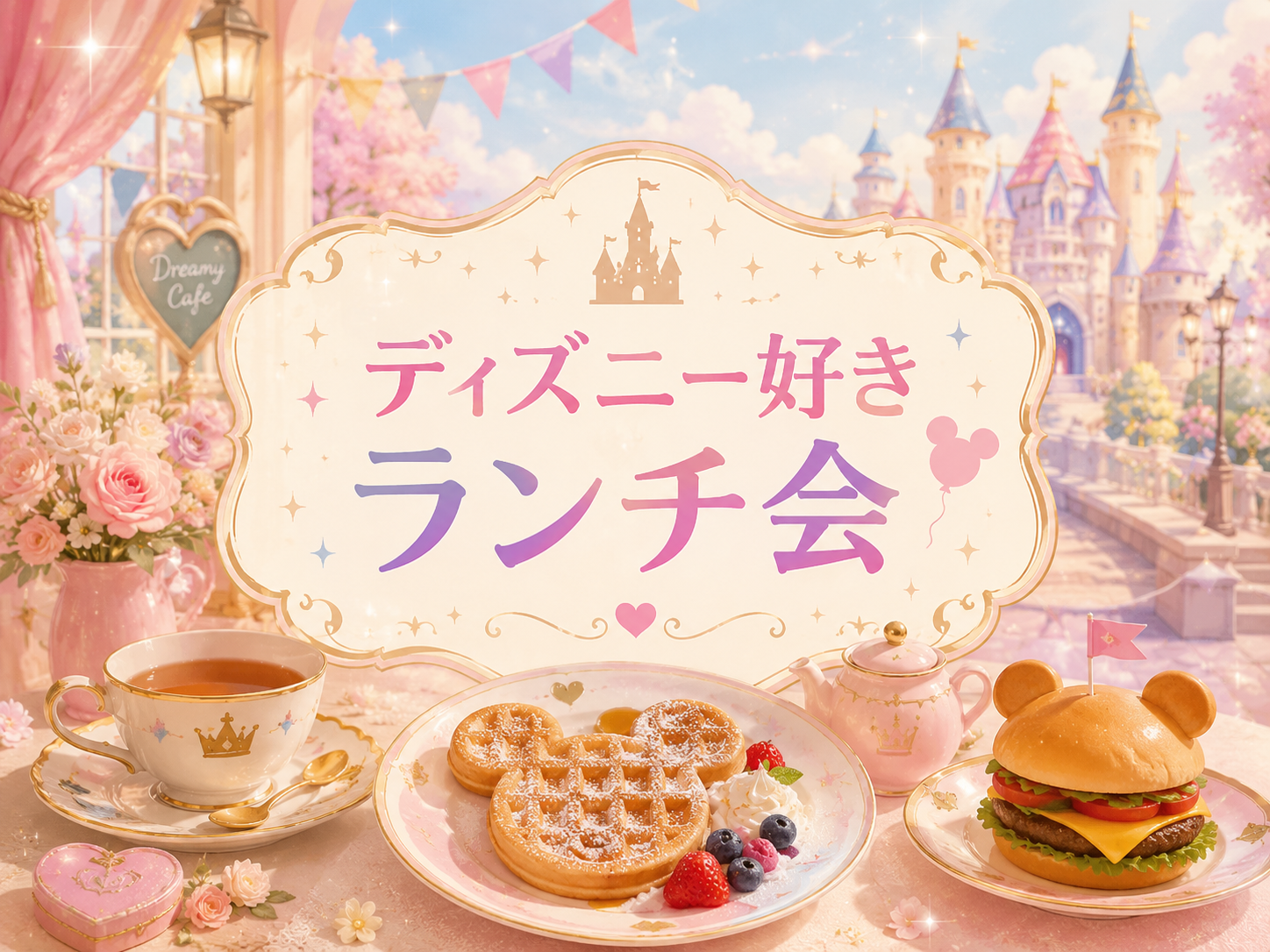 【ディズニー好き・興味ある方集合✨】ランチしながらディズニーのお話ししませんか？🏰🐭